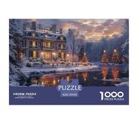 GRBASNDOU Puzzle De Noel 1000 Pièces Atmosphere De Fêtes 70x50cm/1000pcs Puzzle Adulte Classique