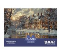 GRBASNDOU Puzzle De Noel 1000 Pièces pour Adultes Charme De l'hiver 52x38cm/1000pcs