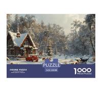 GRBASNDOU Puzzle De Noel 1000 Pièces pour Adultes Charme De l'hiver 52x38cm/1000pcs