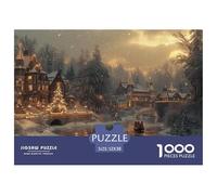 GRBASNDOU Puzzle De Noel 1000 Pièces pour Adultes Charme De l'hiver 52x38cm/1000pcs