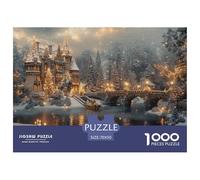 GRBASNDOU Puzzle De Noel 1000 Pièces pour Adultes Charme De l'hiver 70x50cm/1000pcs