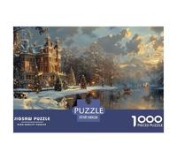 GRBASNDOU Puzzle De Noel 1000 Pièces pour Adultes Joie Et Partage 38x26cm/1000pcs