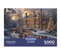 GRBASNDOU Puzzle De Noel 1000 Pièces Rêverie Hivernale 52x38cm/1000pcs pour Amateurs Puzzles