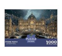 GRBASNDOU Puzzle Noel 1000 Pieces Adulte Esprit Festif 38x26cm/1000pcs Activité Ludique