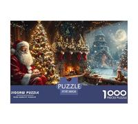 GRBASNDOU Puzzle Noel 1000 Pieces Adulte Esprit Festif 38x26cm/1000pcs Activité Ludique