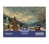 GRBASNDOU Puzzle Noel 1000 Pieces Adulte Esprit Festif 70x50cm/1000pcs Activité Ludique