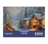 GRBASNDOU Puzzle Noel 1000 Pieces Nuit De Fête 52x38cm/1000pcs Puzzles Classiques Collection