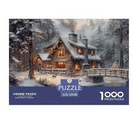 GRBASNDOU Puzzle Noel 1000 Pieces pour Adultes Ambiance Festive 52x38cm/1000pcs Défi Relaxant