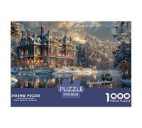 GRBASNDOU Puzzles Classiques 1000 Pièces Adulte Saison De Noel 38x26cm/1000pcs Jeu Challenge