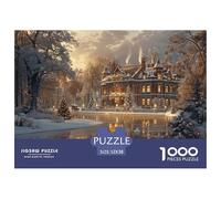 GRBASNDOU Puzzles Classiques 1000 Pièces Adulte Saison De Noel 52x38cm/1000pcs Jeu Challenge