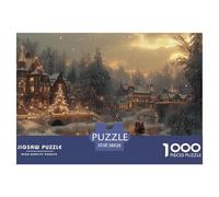 GRBASNDOU Puzzles Classiques 1000 Pièces Noel Adulte 38x26cm/1000pcs Jeu De Patience