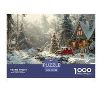 GRBASNDOU Puzzles Classiques 1000 Pièces pour Adultes Thème Noel 52x38cm/1000pcs Jeu Éducatif