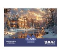 GRBASNDOU Puzzles Classiques 1000 Pièces pour Adultes Thème Noel 70x50cm/1000pcs Jeu Éducatif