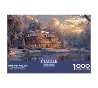 GRBASNDOU Puzzles pour Adultes 1000 Pièces Magie De Noel 38x26cm/1000pcs Défi Et Relaxation
