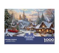 GRBASNDOU Puzzles pour Adultes 1000 Pièces Magie De Noel 38x26cm/1000pcs Défi Et Relaxation