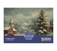 GRBASNDOU Puzzles pour Adultes 1000 Pièces Magie De Noel 52x38cm/1000pcs Défi Et Relaxation