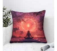 GRBASNDOU Set De 4 Taies d'oreiller Résistantes pour Jardin Et Balcon Housse Coussin en Lin 45x45cm