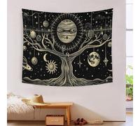 GRBASNDOU Tapisserie De Mur Bohème Hippie - Art Psychedélique Mandala Pour Décoration Chambre, Salon Et Espaces Yoga 70cmx100cm