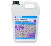 GRC Désactivant de Surface Béton Retarde la prise pour Béton Lavé 2-4 mm - Prêt à l’emploi - 5 L pour ~25 m² - Application Facile au Pulvérisateur - Surface Esthétique et Antidérapante