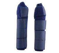 Grcfumo 1 Paire Bottes de Support de Cheval, Horse Ice-Leg Wraps Ensemble, Ajustement de la Protection Contre la Jambe de la Jambe de la Jambe de Cheval enveloppe d'équipement (Dark Blue)