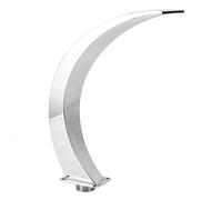 Grcfumo 1 PC Pool FOUNTAINE Waterfall, Fountains de Piscine, G1 Filetage Interne 304 Conception incurvée en Acier Inoxydable Fountaine de Piscine extérieure pour l'aire de Jeux