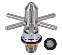GRCFUMO 1 PC SIGINE GLASS Rinser, Rinser en verre de bar professionnel, robinet en acier inoxydable Cuisine en verre tasse de gaspilleur pour le bar à bar café Barware Wine