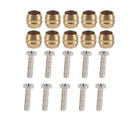 Grcfumo 10 Set Hydraulic Disc Brake Hose Olive Connector, Insert Replacement Part, Bike Disc Brake Hose Insert for Replacement Part (BH90)