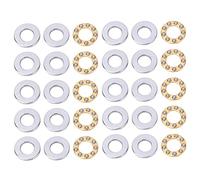 Grcfumo 10Pcs Thrust Ball Bearing, Miniature High Precision Flat Steel Bearings Set, Axial Ball Thrust Bearing for Machinery Manufacturing (F6-12M 6 * 12 * 4,5 mm)
