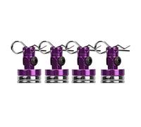 Grcfumo 4pcs R Forme à fente, sac à roulettes portable, supports de carrosserie RC, colonne de coque invisible magnétique pour SCX10 4 HSP 1 10 RC Car avec fente (Violet)