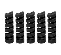 Grcfumo 5 PCS Cadre de vélo Manche de Protection, bilan de Brake à vélos en Caoutchouc, Protecteur, Protection Contre Le châssis enveloppe pour Le Tuyau de Ligne (Black)