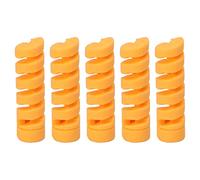 Grcfumo 5 PCS Cadre de vélo Manche de Protection, bilan de Brake à vélos en Caoutchouc, Protecteur, Protection Contre Le châssis enveloppe pour Le Tuyau de Ligne (Yellow)