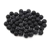 Grcfumo 50pcs Bio Poreux Filtre Boule biochimique, Bio Balls Filtre Media avec Coton Aquarium Pond Matières de Filtre, Bio Filter Balls for Fish Tank, Aquarium, Pond (26 mm avec Coton)