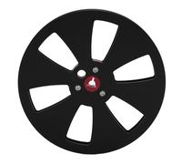 Grcfumo Bobine de ruban vide à 6 trous, bobine de réception en alliage d'aluminium, bobine vide de bande sonore pour réparer les magnétophones ou mettre à niveau vers de nouvelles (Noire)