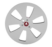 Grcfumo Bobine de ruban vide à 6 trous, bobine de réception en alliage d'aluminium, bobine vide de bande sonore pour réparer les magnétophones ou mettre à niveau vers de nouvelles (Argent)