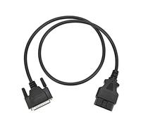 Grcfumo Câble OBD2 16 Broches, Adaptateur de câble OBD2 mâle vers DB25 mâle, Prise OBD2 40 Pouces de Remplacement pour Programmeur clé SBB V33