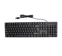 Grcfumo Clavier de Langue minoritaire K1800, Clavier de Jeu Filaire USB 104 Touches, câble de 4,9 Pieds, Clavier de Conception Ergonomique pour Le Bureau et Les Jeux (English)