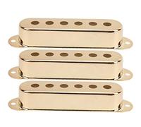 Grcfumo Couvercle de ramassage unique 3PCS, couvercles de pick-up à bobine unique, accessoires d'instruments de musique en laiton 50 mm 52 mm pour la guitare électrique SQ (Or)