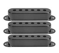 Grcfumo Couvercle de ramassage unique 3PCS, couvercles de pick-up à bobine unique, accessoires d'instruments de musique en laiton 50 mm 52 mm pour la guitare électrique SQ (Noir)