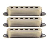 Grcfumo Couvercle de ramassage unique 3PCS, couvercles de pick-up à bobine unique, accessoires d'instruments de musique en laiton 50 mm 52 mm pour la guitare électrique SQ (Bronze)