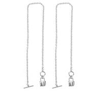 Grcfumo OT Buckle Lock Colliers ras de cou, ensemble de 2 pièces en acier inoxydable, tour de cou minimaliste pour décoration et cadeau