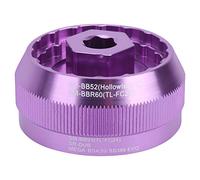 Grcfumo Outil de cuvette de pédalier de vélo, couvercle de pédalier, multifonction 5 en 1 pour BB9000 BBR60 BSA30 FSA386 Outil de cuvette de pédalier BBT2 (Violet)