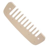 Grcfumo Peigne harmonica partie, 10 trous alliage en aluminium petit ajustement d'instruments de musique, pièces d'instrument de musique pour débutant (Gold)