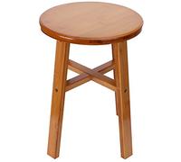 Grcfumo Petit TÉLÉBOTURE MULTIPLOSE, Banc d'enfants léger, Tabouret de Pied pour Enfants Utilitaire pour Le Couloir de Salle de Bain du Salon (Tabouret de Bambou à Rond Moyen)