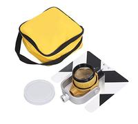 Grcfumo Prisme d'arpentage, diamètre effectif de 64 mm, prisme unique de station totale à 64 lumières, ensemble de prismes à inclinaison unique pour métros, chemins de fer, tunnels