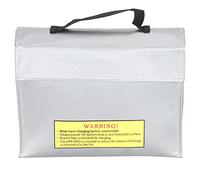 Grcfumo Sac de sécurité pour batterie, pochette de protection de stockage de batterie de grande capacité, sac de sécurité portable pour batterie au lithium, sac de protection antid