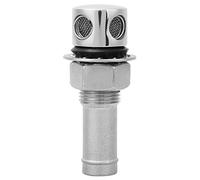 Grcfumo Straight Fuel Breather Vent, Stainless Steel Boat Cabin Oiling Fueling Port Vent, Gas Tank Vent Flush Mount for Marine Boat Yacht