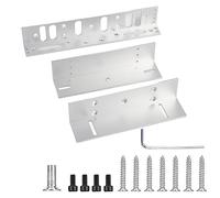 Grcfumo Support de montage LZ 280 kg, support de montage en alliage d'aluminium, support en L pour serrure magnétique électrique