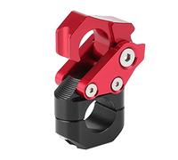 Grcfumo Universal Helmet Holder, Wall Mount Motorcycle Helmet Hanger Rack, Helmet Luggage Hanger for 0.86in Motorcycle Handlebar (Rot)