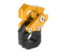 Grcfumo Universal Helmet Holder, Wall Mount Motorcycle Helmet Hanger Rack, Helmet Luggage Hanger for 0.86in Motorcycle Handlebar (Gold)