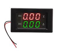 Grcfumo Voltmètre numérique YB4835VA ampèremètre, compteur de tension de courant à double affichage, voltmètre de courant à double affichage DC 600V 100A, point décimal